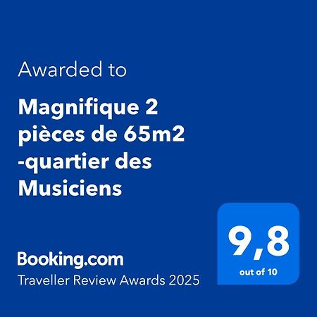 Magnifique 2 Pieces De 65M2 -Quartier Des Musiciens Nice Exterior foto
