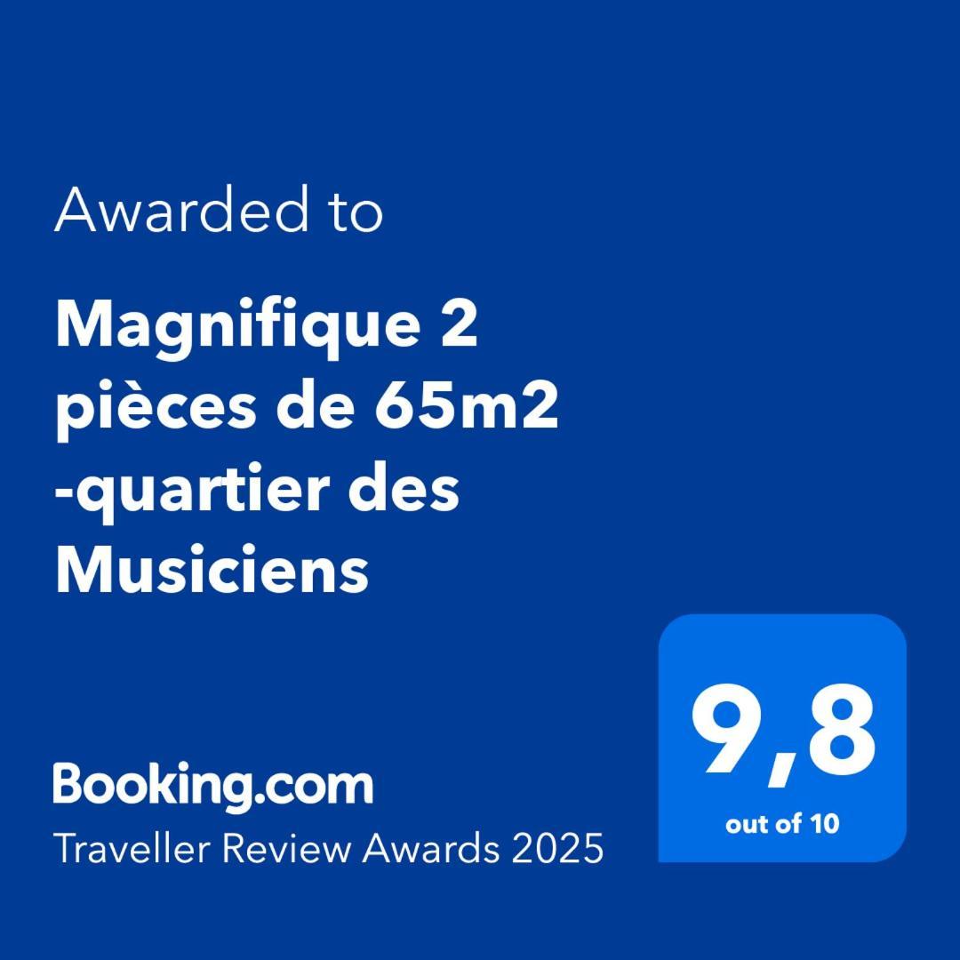 Magnifique 2 Pieces De 65M2 -Quartier Des Musiciens Nice Exterior foto